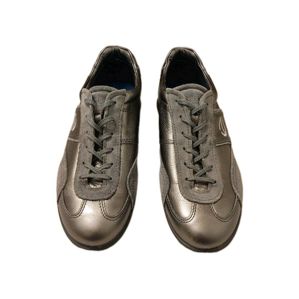 ecco Life Sneaker Buffed Silver/Titanium Life Tie Shoe Women's EU 36 US 6 - Picture 5 of 16